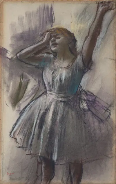 Dancer Stretching av Edgar Degas
