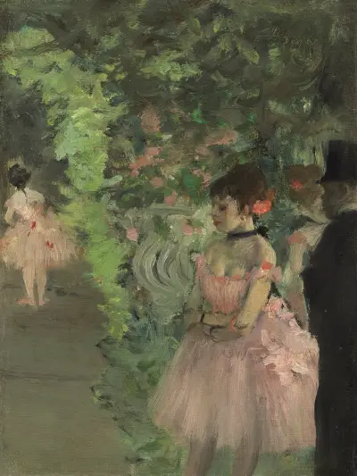 Dancers Backstage av Edgar Degas