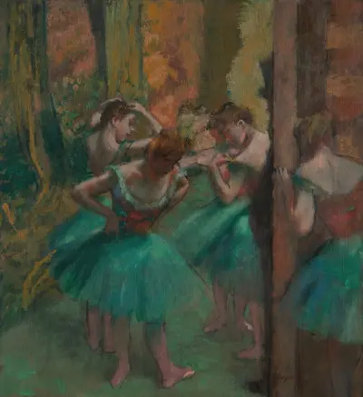 Dancers, Pink and Green av Edgar Degas