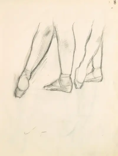 Figure Studies 9 av Edgar Degas