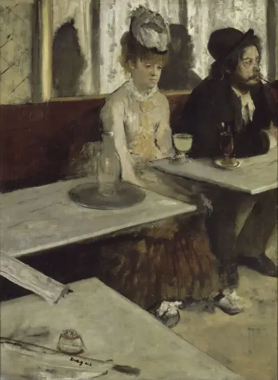 In A Café av Edgar Degas