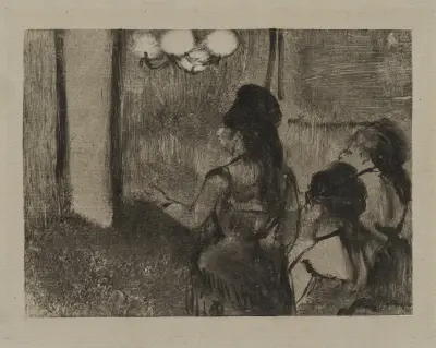 In the Salon av Edgar Degas