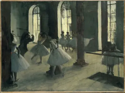 La Répétition Au Foyer De La Danse av Edgar Degas