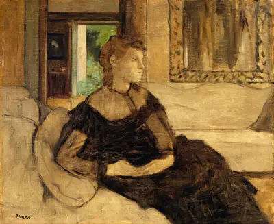 Madame Théodore Gobillard (Yves Morisot, 1838–1893) av Edgar Degas