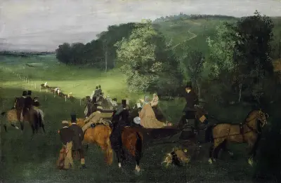On The Racecourse (The Race) av Edgar Degas