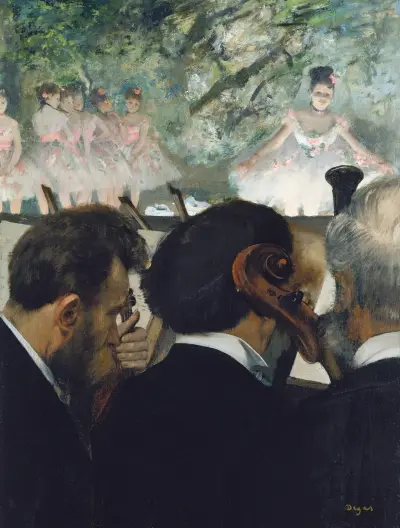 Orchestra Musicians av Edgar Degas
