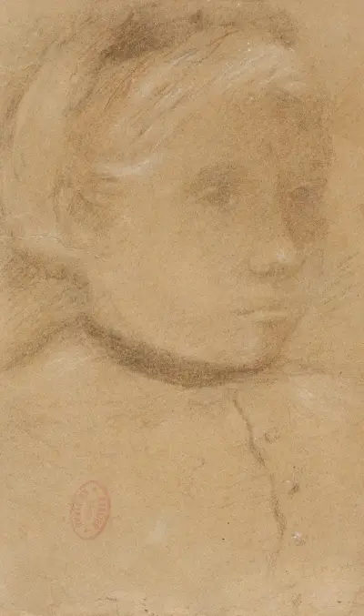 Portrait of Marguerite Degas av Edgar Degas