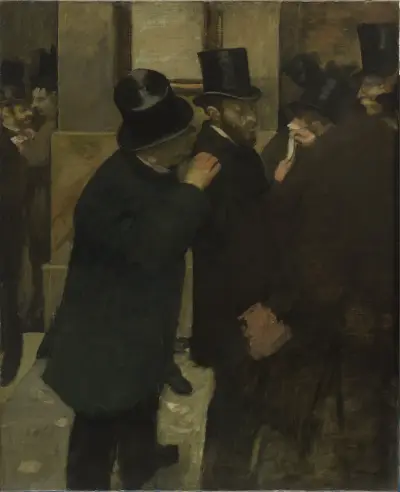 Portrety na giełdzie, Edgar Degas