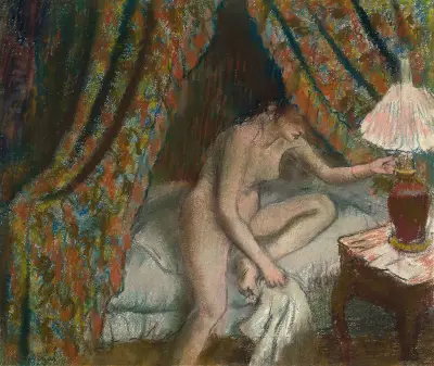 Retiring av Edgar Degas
