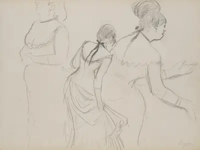 Sketches of a Café Singer, 1877 – nr 2 av Edgar Degas