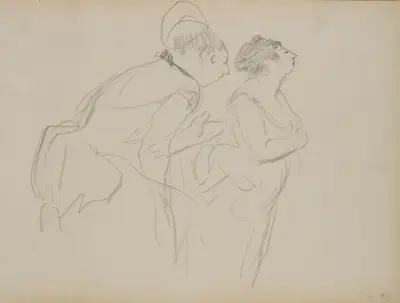 Sketches of Café Singers, 1877 – nr 4 av Edgar Degas