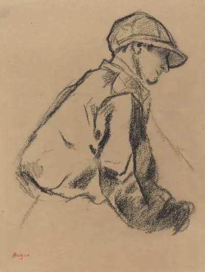 Study of a Jockey, 1884 – nr 2 av Edgar Degas