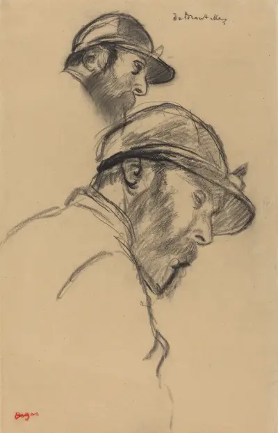 Study of a Jockey (M. de Broutelles), 1884 – nr 1 av Edgar Degas