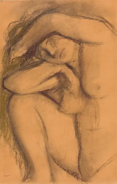 Study of the nude av Edgar Degas