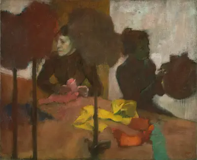 The Milliners, 1882 av Edgar Degas