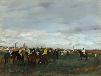 The Races av Edgar Degas