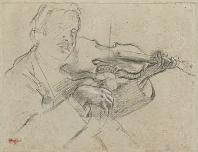 The Violinist av Edgar Degas