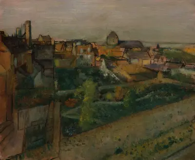 View of Saint-Valéry-sur-Somme av Edgar Degas