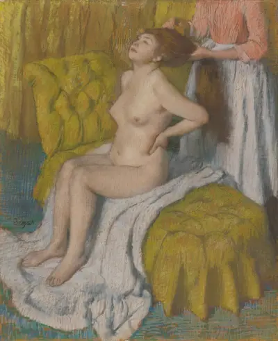 Woman Having Her Hair Combed av Edgar Degas