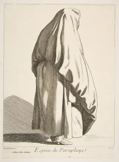 Eine Art Regenschirm von Edmé Bouchardon
