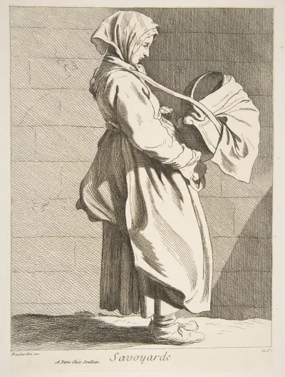 Eine Frau aus Savoyen, 1737 – Nr. 2 von Edmé Bouchardon