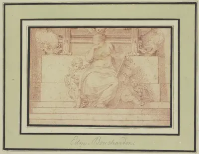 Allegorie der Mäßigung (‘Moderatio’) av Edmé Bouchardon