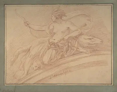 Amerika – alegorie, Edmé Bouchardon
