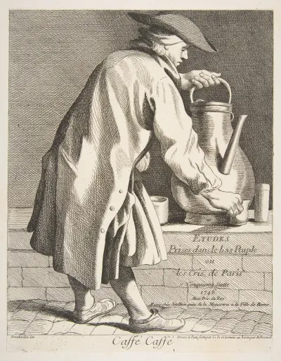 Coffee Vendor av Edmé Bouchardon