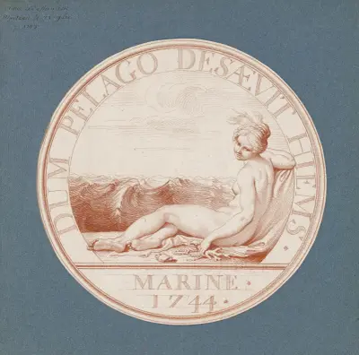 Design for a Token; Marine, 1744 av Edmé Bouchardon