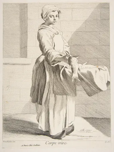 Fiskhandlaren av Edmé Bouchardon