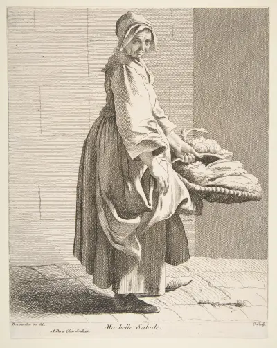 Lettuce Seller av Edmé Bouchardon