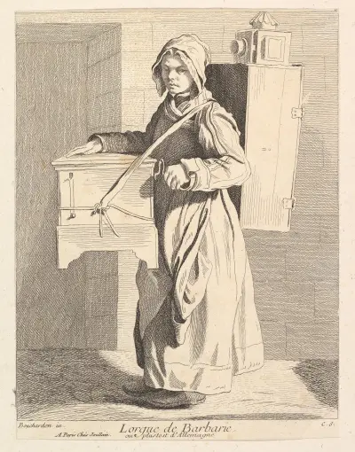 Der Leierkastenmann von Edmé Bouchardon