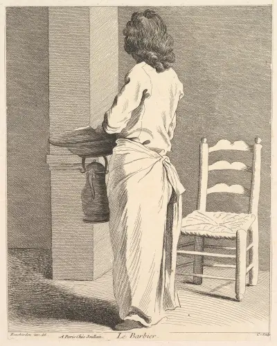 Der Barbier von Edmé Bouchardon