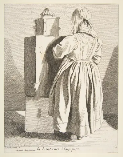 The Magic Lantern av Edmé Bouchardon
