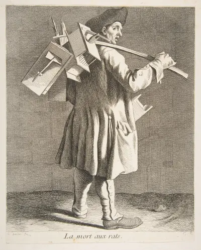 The Rat Catcher av Edmé Bouchardon