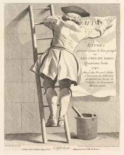 The Sign Poster av Edmé Bouchardon