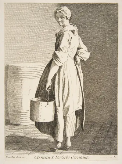 Walnussverkäufer von Edmé Bouchardon