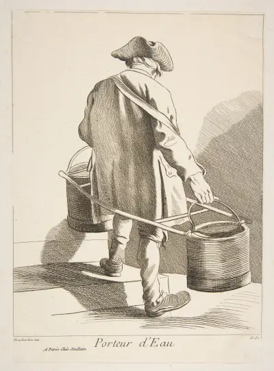 Der Wasserträger, 1737 von Edmé Bouchardon