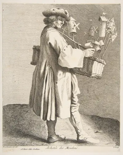Whirligig Peddler av Edmé Bouchardon