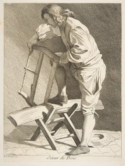 Der Holzfäller von Edmé Bouchardon