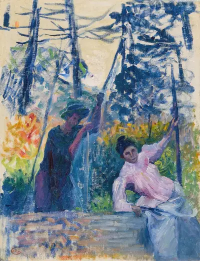 Studie till ’Jardin en Provence’ av Henri-Edmond Cross
