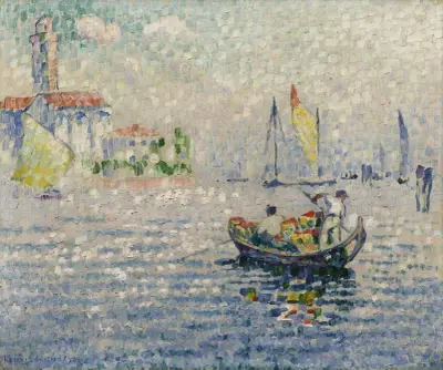 Murano, matin av Henri-Edmond Cross