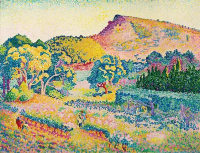 Paysage Avec Le Cap Nègre av Henri-Edmond Cross
