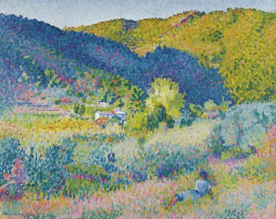 Paysage De La Chaine Des Maures av Henri-Edmond Cross