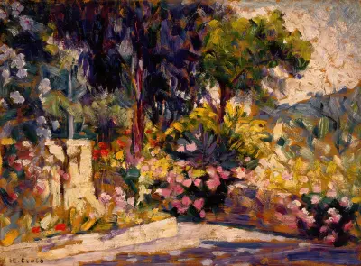 Den blommande terrassen av Henri-Edmond Cross