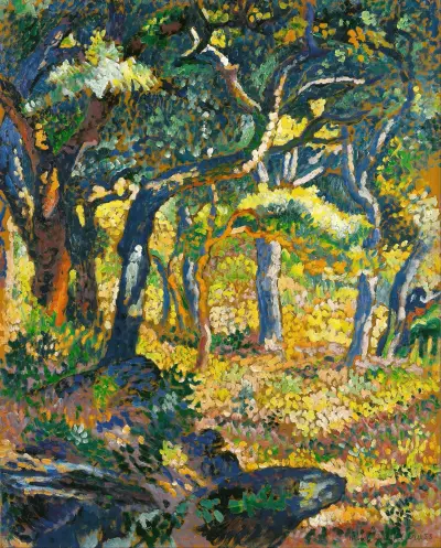 En glänta i Provence (studie) av Henri-Edmond Cross