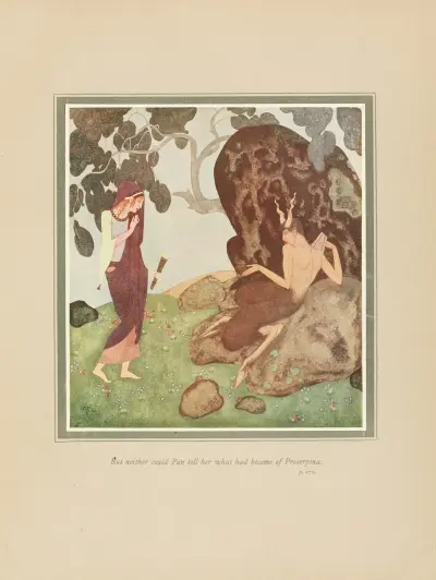 But neither could Pan tell her what had become of Proserpina av Edmund Dulac