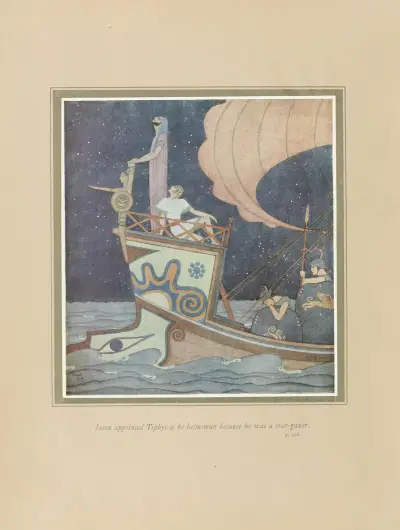 Jason appointed Tiphys to be helmsman because he was a star-gazer av Edmund Dulac