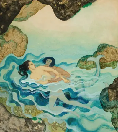 Myths the Ancients Believed – Glaucus and Scylla av Edmund Dulac