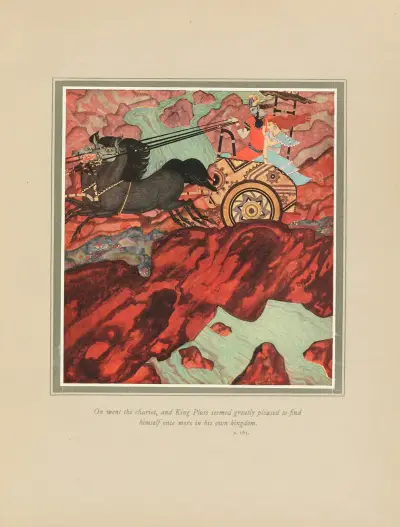 On went the chariot, and Ning Tinto seemed greatly pleased… av Edmund Dulac
